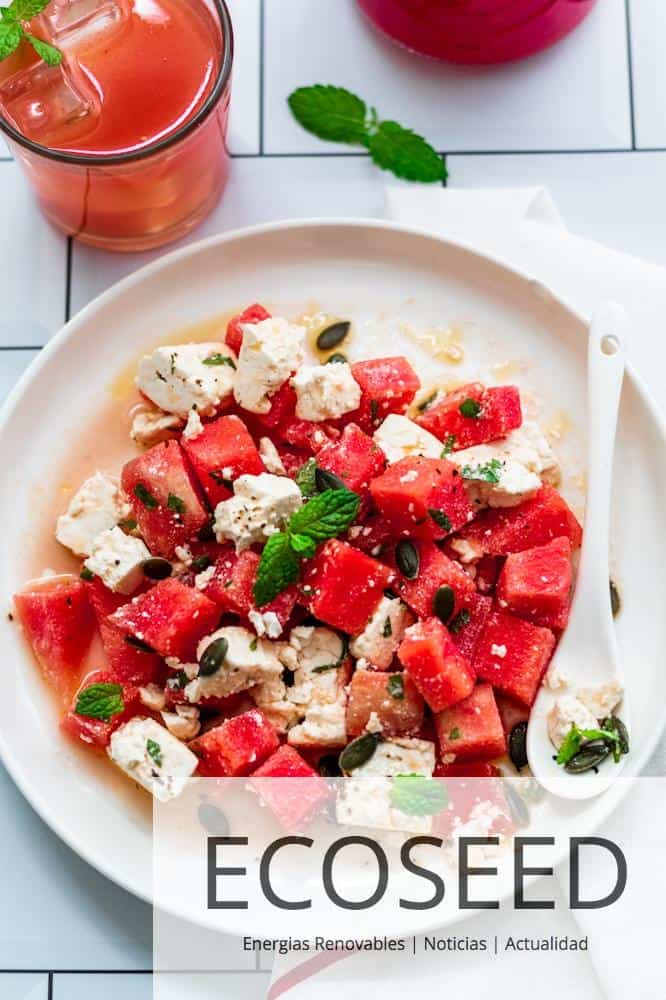 Ensalada de sandía y queso feta