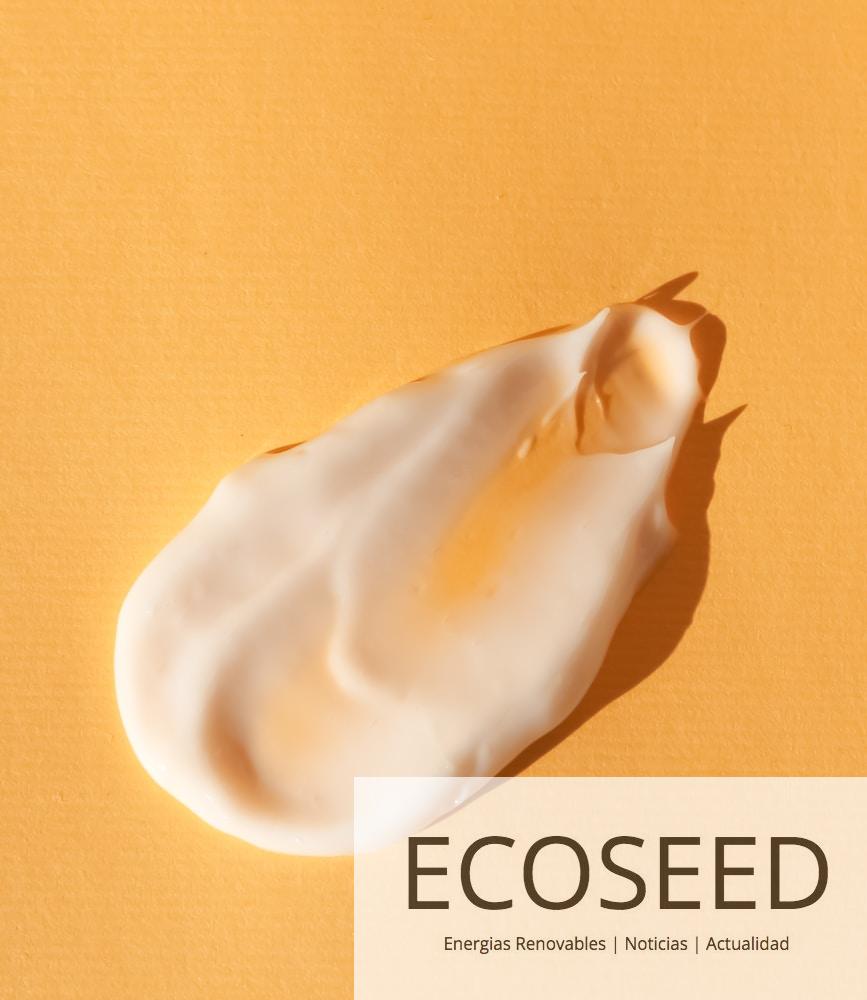 a close up of a white substance on a yellow surface